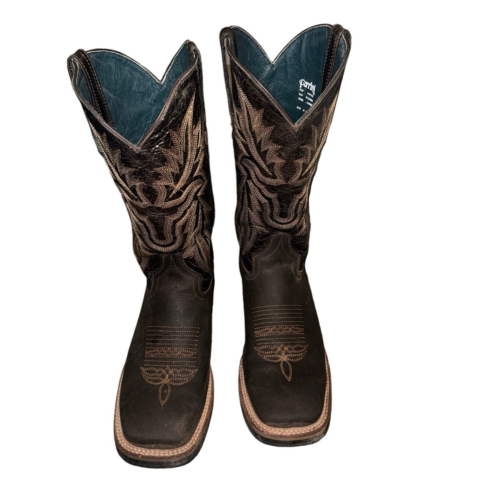Ferrini Italia Leather cowboy boots